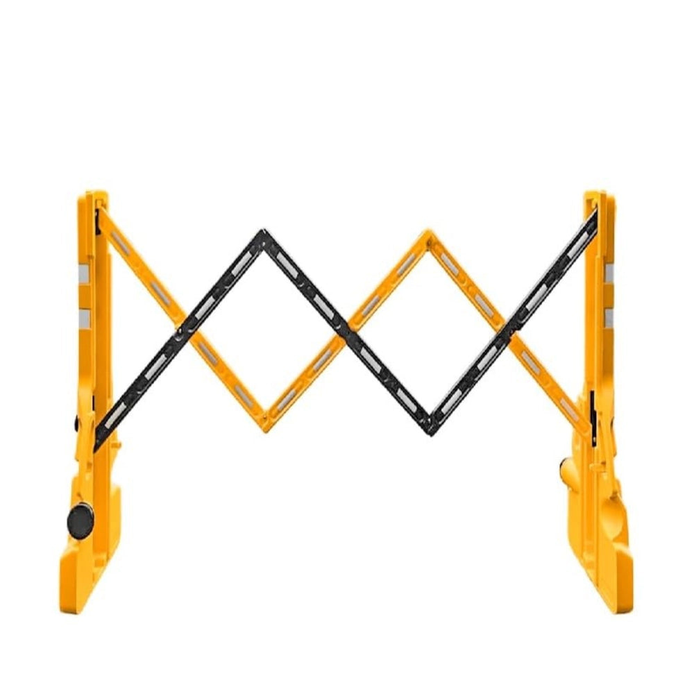 Expandable Safety Barrier | 2.3 Meter Folding Barrier - Yellow and Black