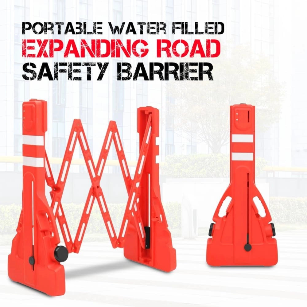 Expandable Safety Barrier 2.3m | Red Foldable Crowd Control Barrier
