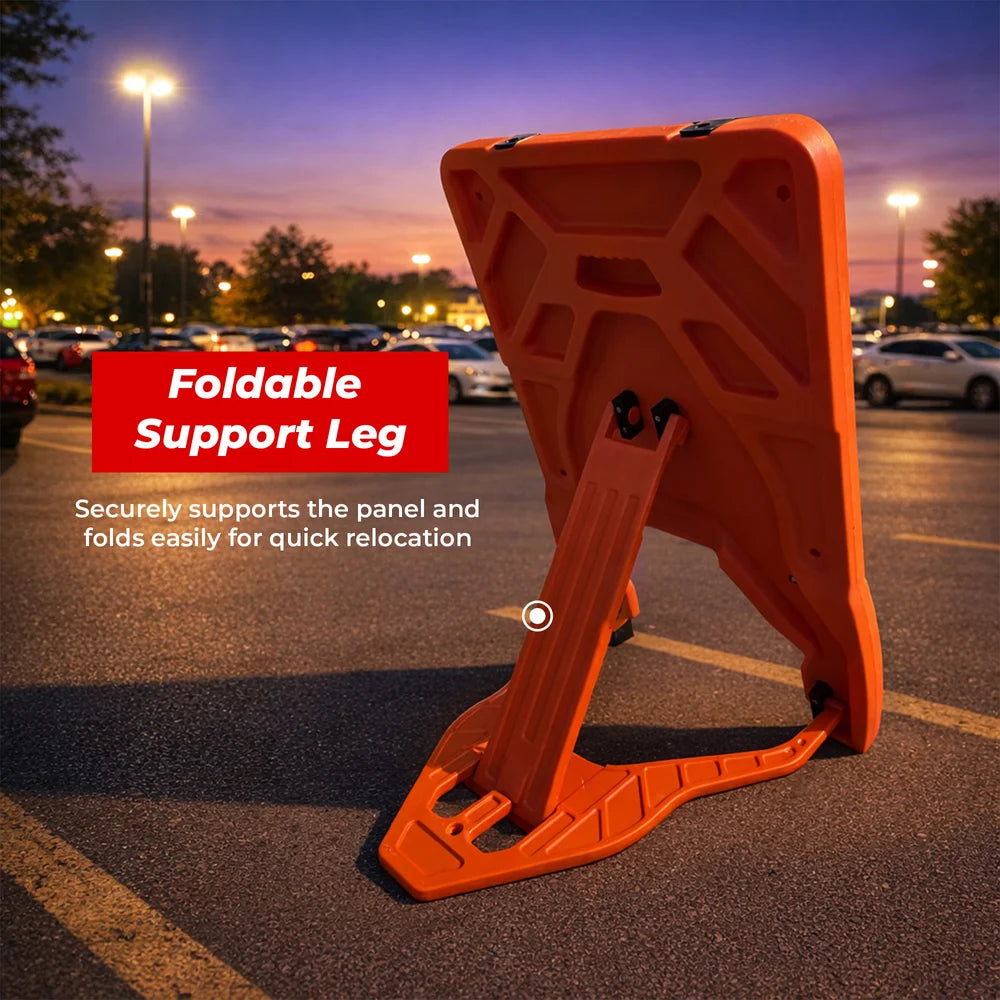 Orange A Frame Sign Stand | Foldable Pavement Sign Holder 24x24 Inch