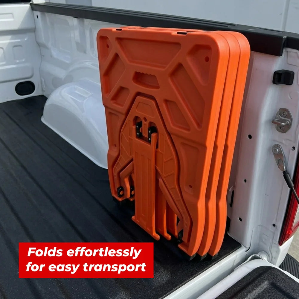 Orange A Frame Sign Stand | Foldable Pavement Sign Holder 24x24 Inch