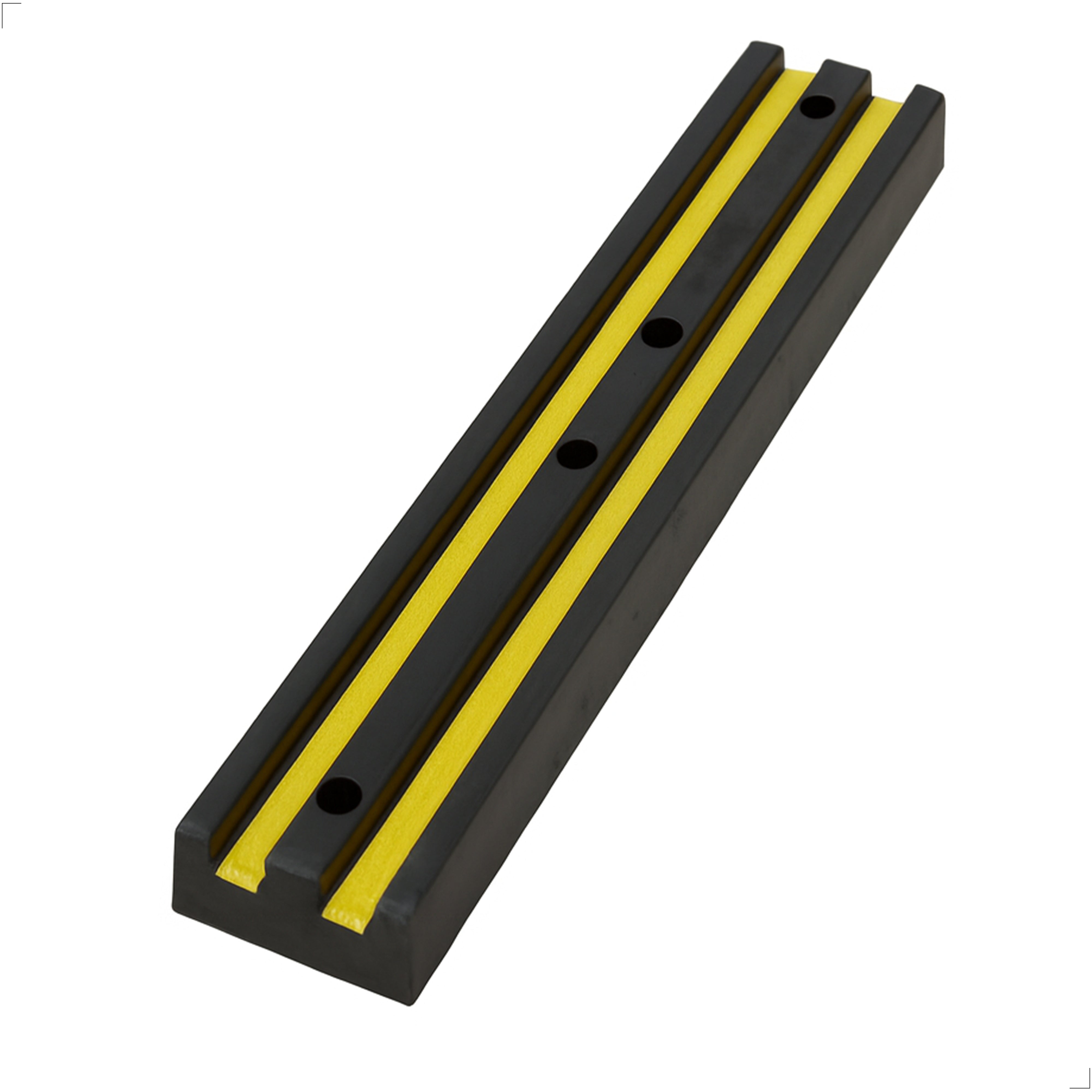 Heavy Rubber Wall Guard Protector 1000mm Black and Yellow