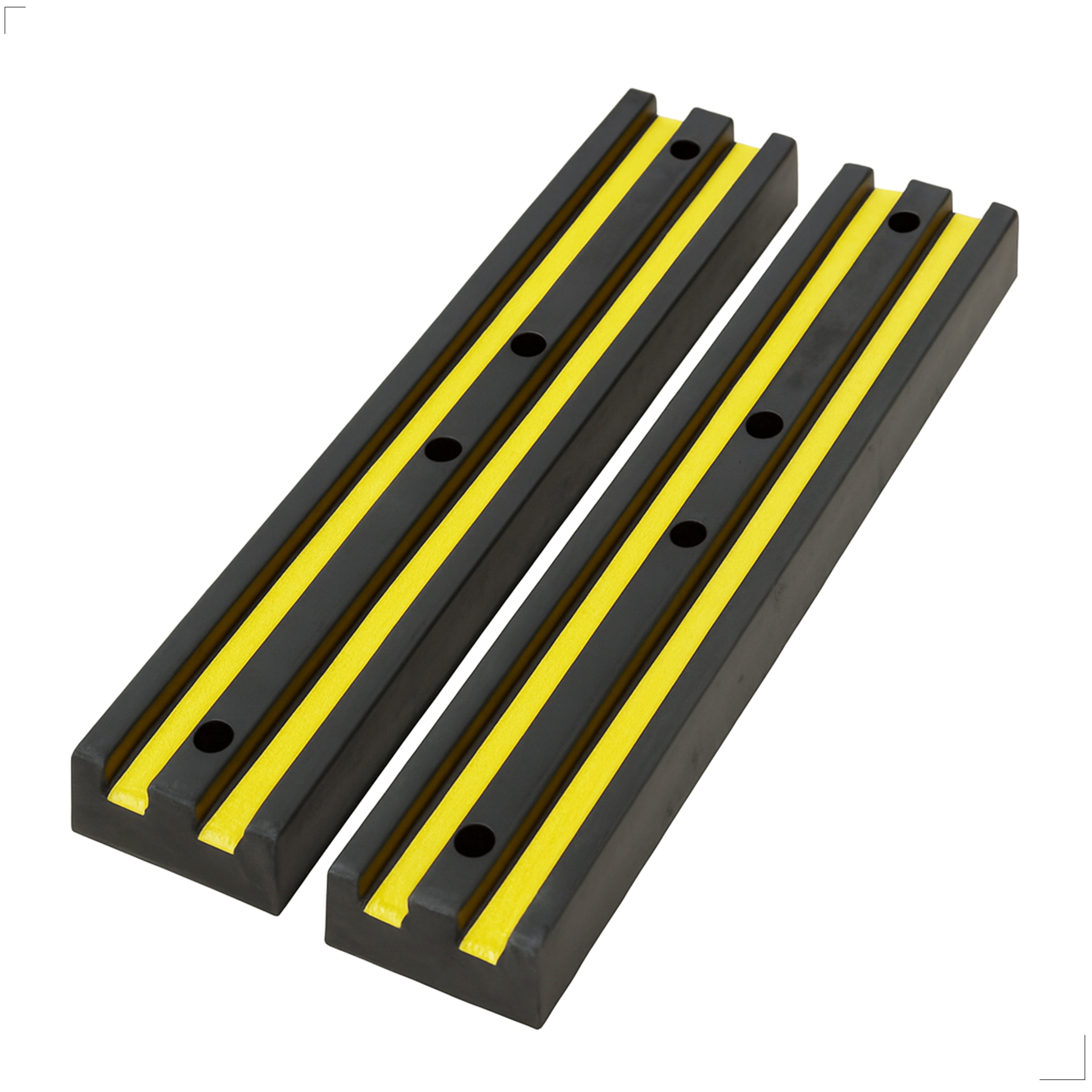 Heavy Rubber Wall Guard Protector 1000mm Black and Yellow