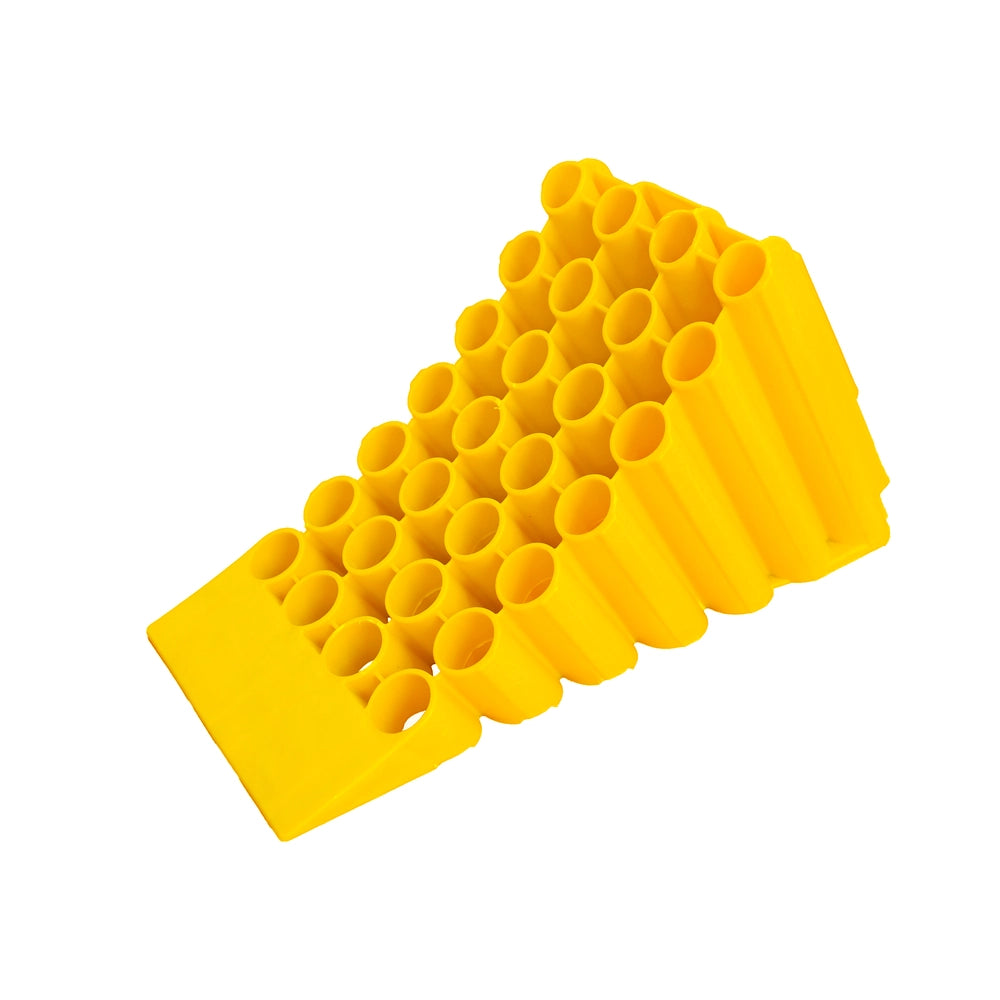 Heavy Duty Wheel Chock | 45cm Anti-Slip Parking Block with Handle - Yellow