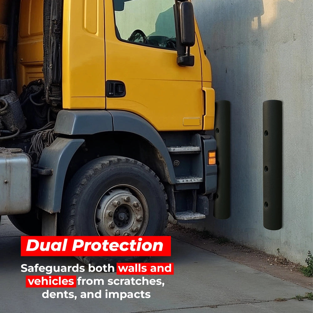 Rubber Buffer Strip D-Type 90x10x10 CM | Heavy Duty Wall Guard & Dock Bumper