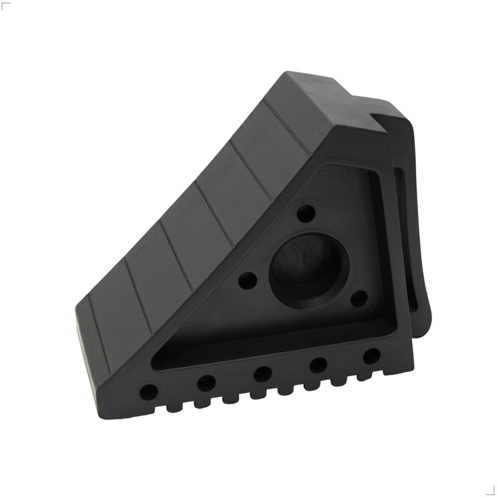 Small Wheel Chock 2KG | Rubber Wheel Stop with Handle - Black