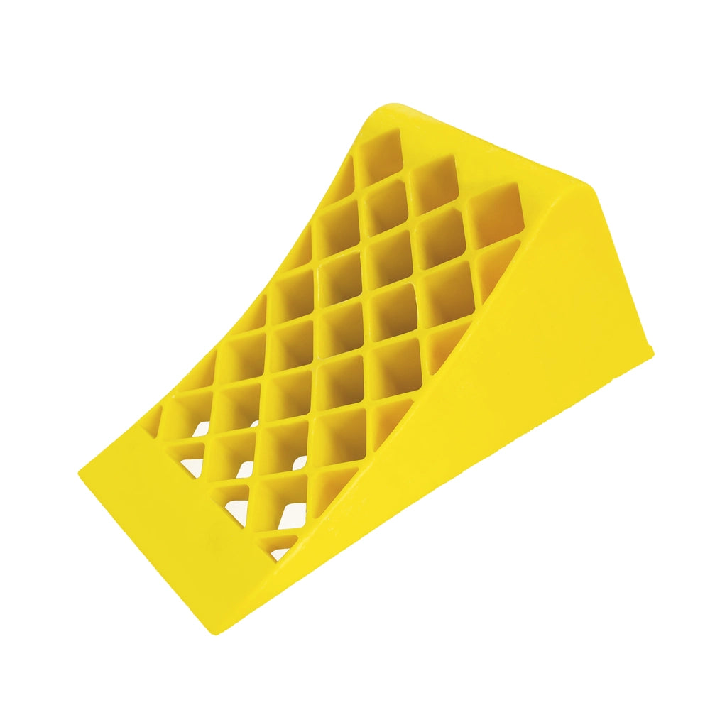 Wheel Chock Yellow 39CM | Anti-Slip Honeycomb Parking Block with Handle