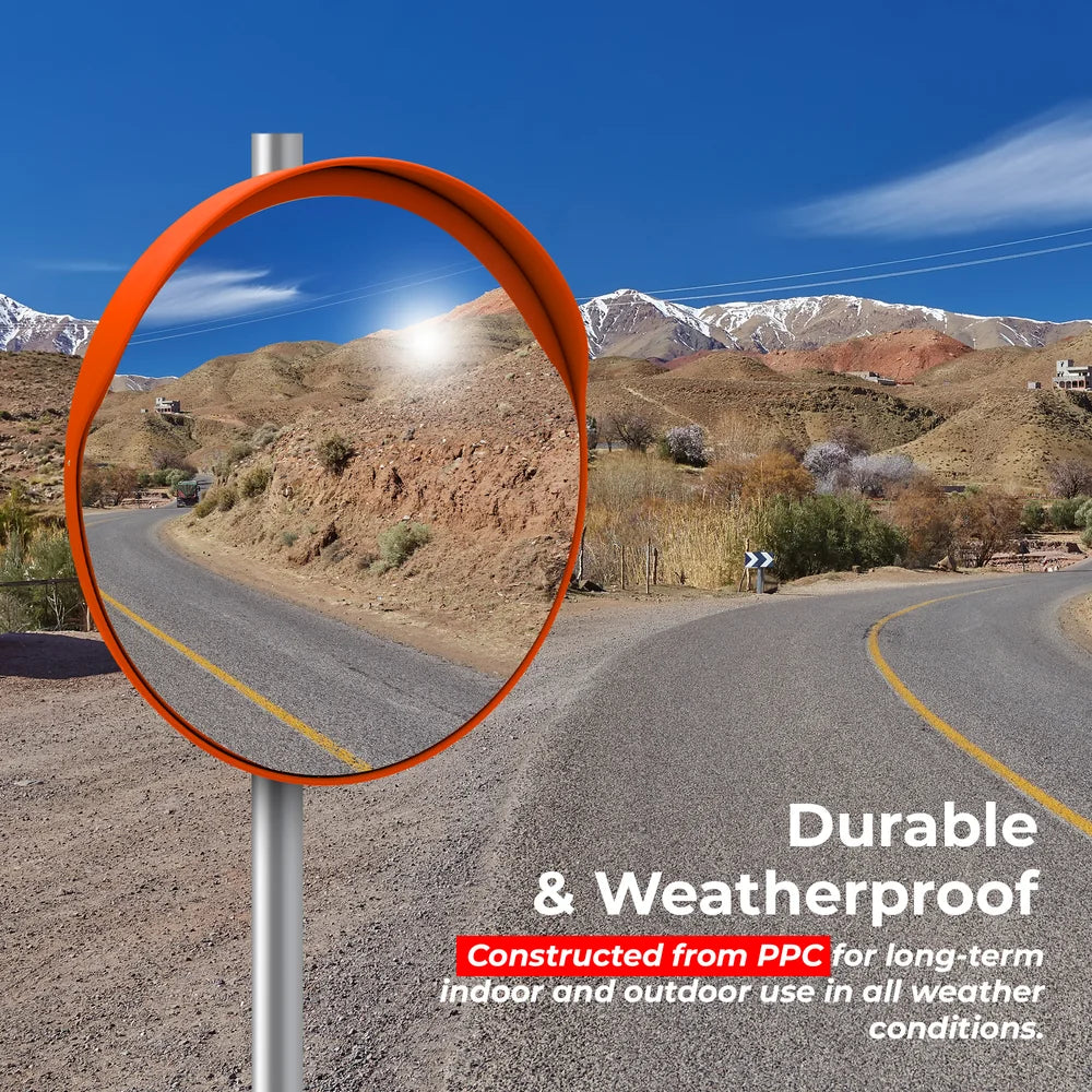 wide angle security mirror convex design for safety monitoring