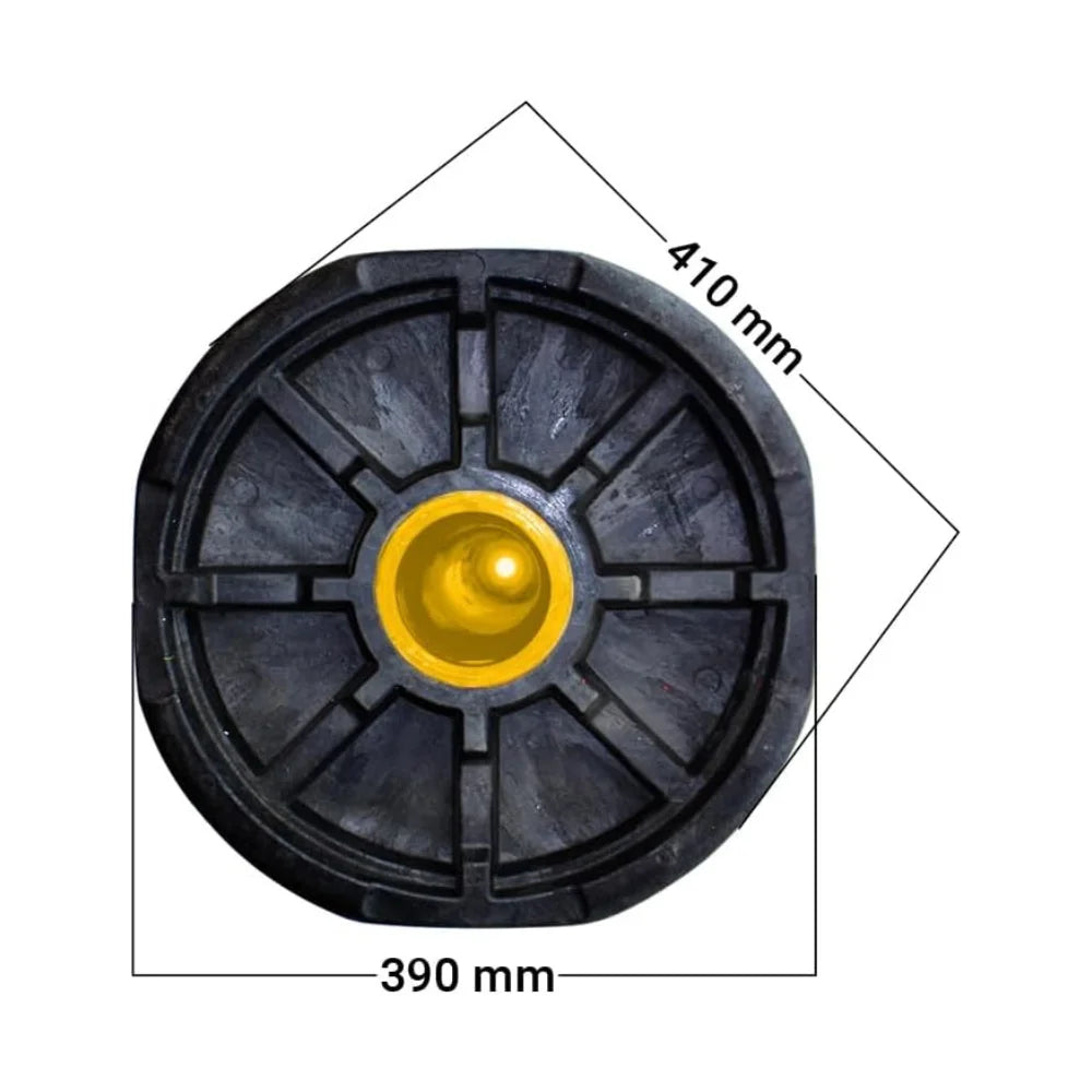 110CM Delineator Post with PVC Base | Yellow Reflective Traffic Bollard