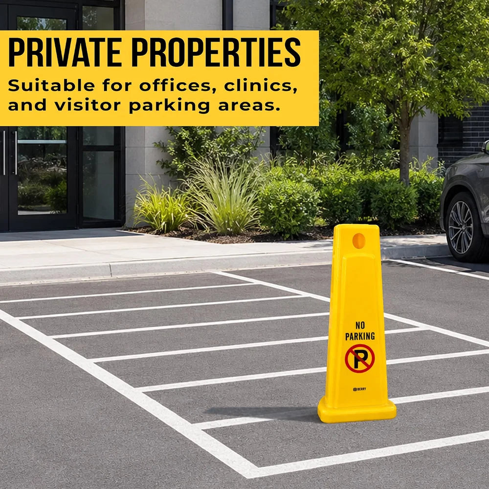 Berry 65CM Yellow No Parking Cone