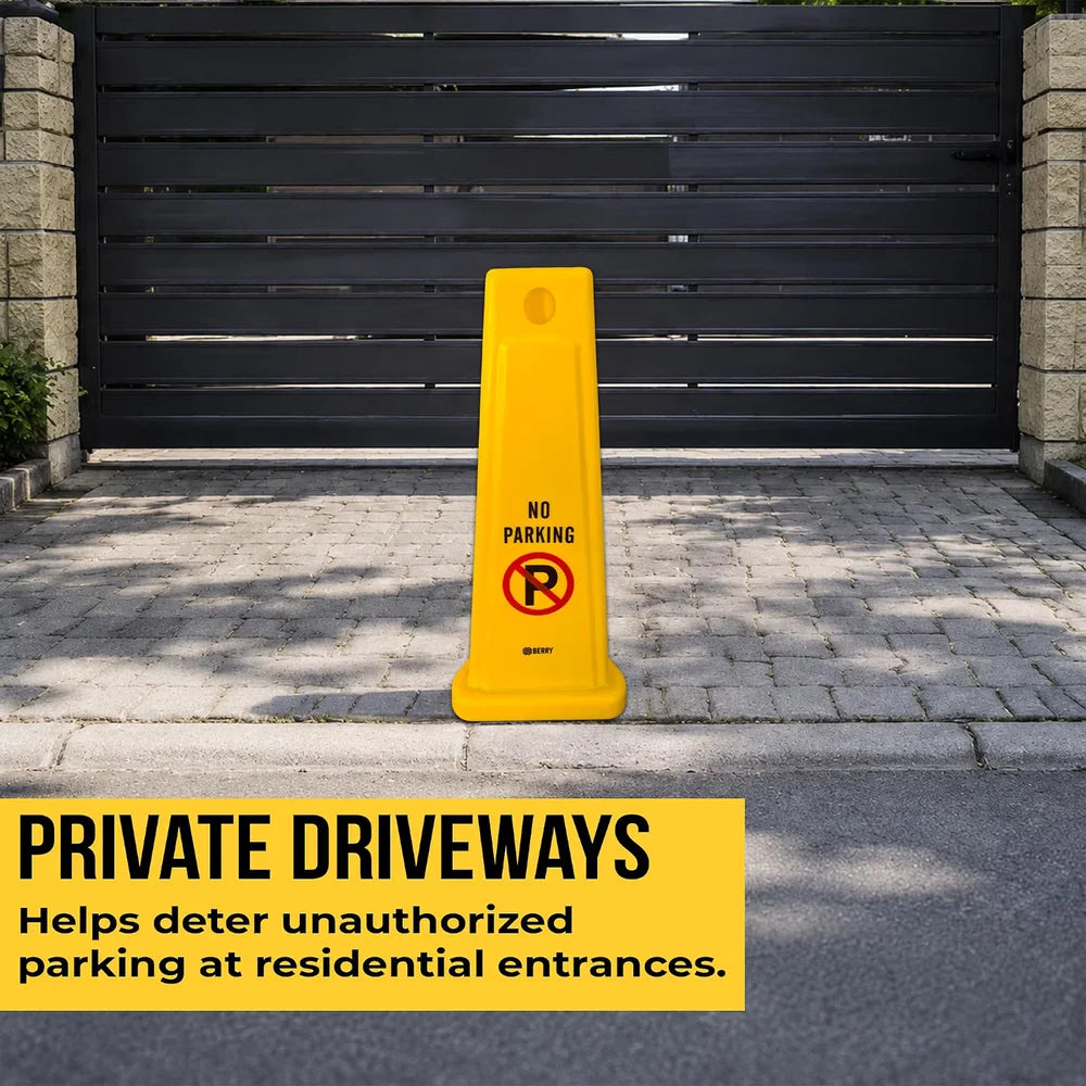 Berry 65CM Yellow No Parking Cone
